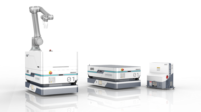 尊龙凯龙时官网进入网页數位開發的自主式移動機器人（AMR250M），搭配全向輪並結合AI演算法、2D LiDAR、3D攝影機等技術，協助客戶實現產線全自動化